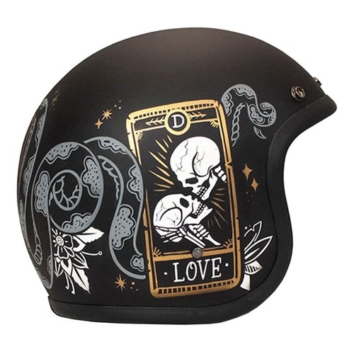Casco moto dmd jet retro - casco,