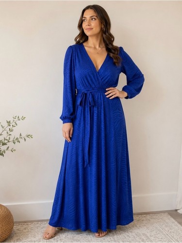 Maxi abito elegante - blu, royal