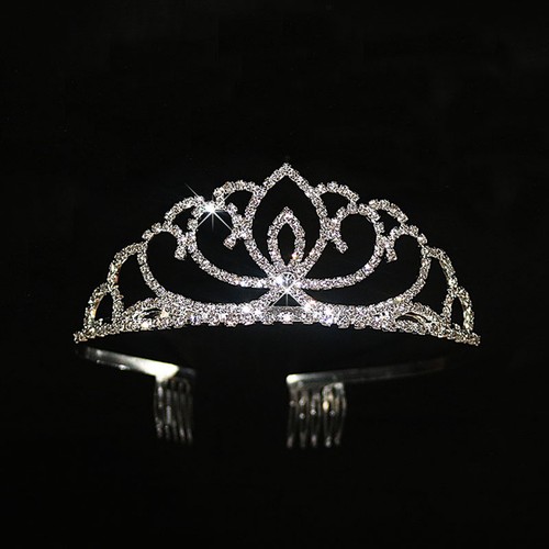 Bridal rhinestone crown - bridal,