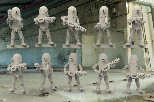 Pen top robots miniature da - robots,