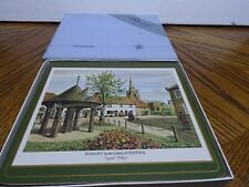 Set tappetini vintage Pimpernel x 6 villaggi inglesi in scatola finitura satinata scatolato scatolato