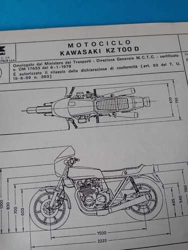 Kawasaki z1100 1100 - kz, d