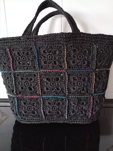Borsa fatta mano nera - borsa, a