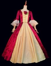 COSPLAY Belle Princess Christmas women dress costume with bow