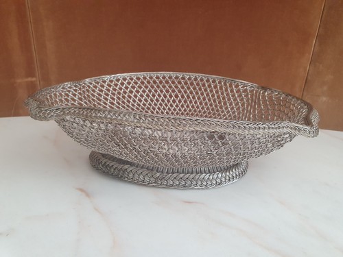 Cestino grande filo - filo, metallico