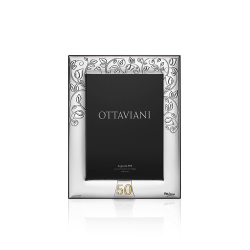 Cornice ottaviani argento - in,