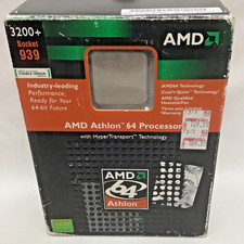 AMD Athlon 64 3200+ 2 GHz Processore Socket 939, 754 IN SCATOLA ORIGINALE + CPU Cooler
