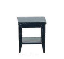 Tavolo Laterale Retro Nero Con