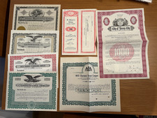 Lot of 7 US Bond Stock