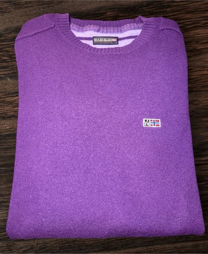 Maglione napapijri lana viola - maglione,
