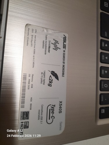Notebook asus x540s usato - asus,
