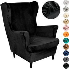 Coprisedia Ala Velluto Elasticizzato Copricuscini Antiscivolo Protezione Divano 2 Pezzi