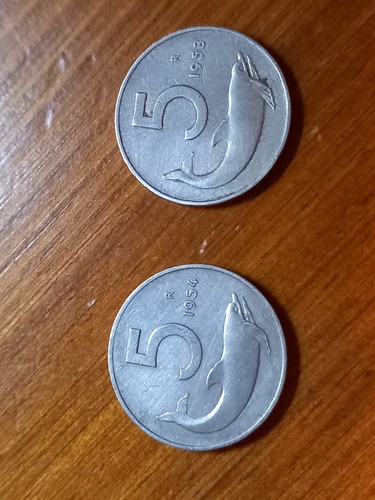 Monete italiane lire - monete, 5
