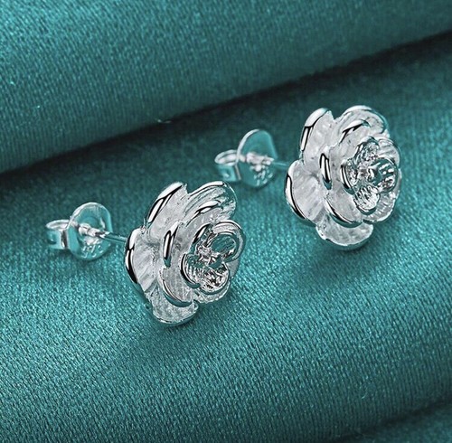 Orecchini fiori argento - fiori,