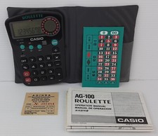 CASIO AG-100 ROULETTE CALCOLATRICE - 1993 VINTAGE HANDHELD GAME & WATCH