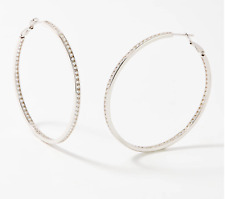 Orecchini a cerchio Diamonique