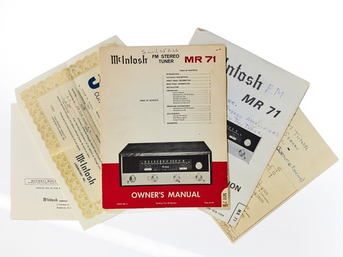 Manuale utente mcintosh 71 - manuale,