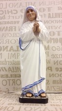 STATUA MADRE TERESA CM 40 IN RESINA DECORATA A MANO PRODUZIONE ARTIGIANALE