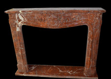 CAMINO IN MARMO ROSSO NO