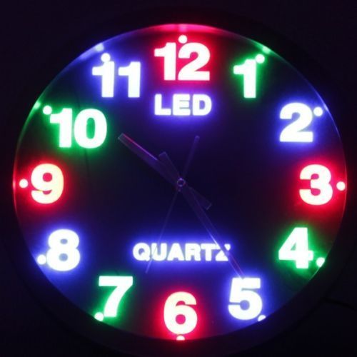 Orologio led tondo design - led,