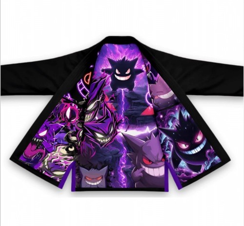 Kimono bjj nero - nero, viola