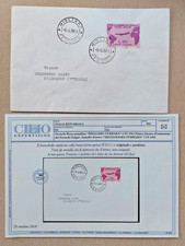 ?1961 Repubblica Gronchi Rosa L.205-Viaggiato Busta Certificato Cilio USATO RRR