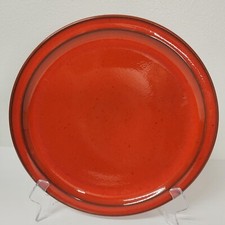  Piatto MCM Ceramano Tramonto Arancione Rosso 10,5" Germania Ovest Vintage