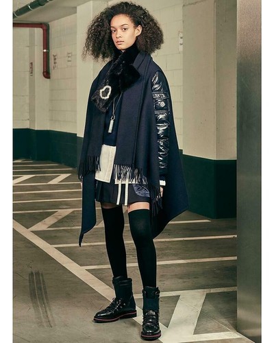 Nuovo moncler mantella blu - moncler,