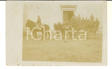 1915 ca WW1 AREA LOMBARDA (?) Militari di fanteria su un calesse con cavalli