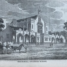 Stampa antica 1835 - STOCKWELL