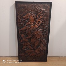 quadro vintage su lamina di rame soggetto scontro storico