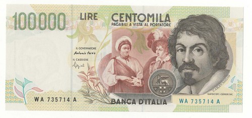100000 lire caravaggio - caravaggio, ii°