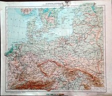 Carta geografica antica EUROPA