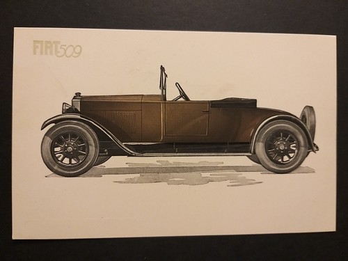 Fiat 509 cartolina - fiat,