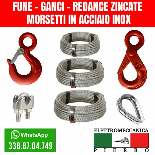 Fune acciaio paranco - x,