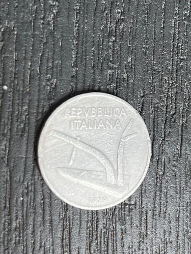 Moneta lire spiga aratro - moneta,