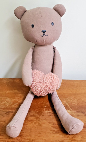 Peluche orso magnolia cuore - peluche,
