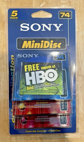 Sony minidisc pack - minidisc, 5-pack