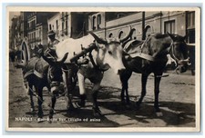 c1930 carro con bue cavallo e