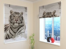 tenda a pacchetto ARREDALACASA con la tigre - MISURE PERSONALIZZABILI