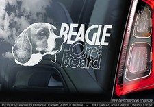 Beagle car window sticker - beagle,