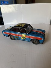 Auto da corsa vintage giapponese Bandai Tin Friction Volkswagen 1500-type 3 Notchback RARA