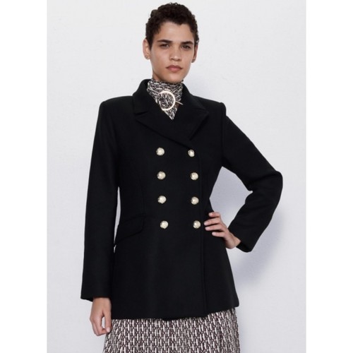 Cappotto doppiopetto lana - , zara