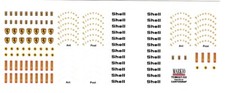 Decal 1/43 Ferrari Logo - Shell - Firestone white/gold - 1965-75 Accessories