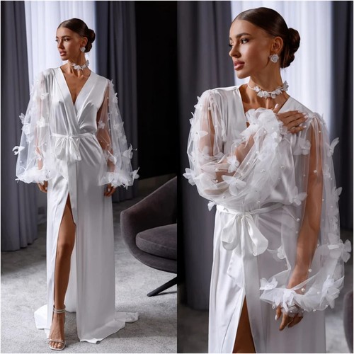 Accappatoio sposa farfalla - accappatoio,
