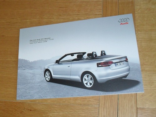 Brochure audi cabriolet - brochure, a3
