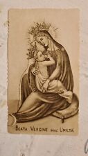 Raro Santino Beata Virgine Dell'umiltà Madonna Del Latte