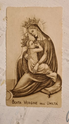 Raro santino beata - beata, virgine