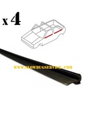 VW GOLF MK1 CABRIO - 4 RASCHIAVETRO ESTERNI METAL OUTER WINDOW SCRAPER METAL