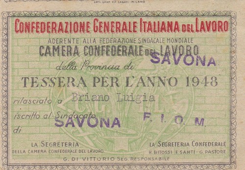 Tessera l provincia - tessera, c.g.i.l.